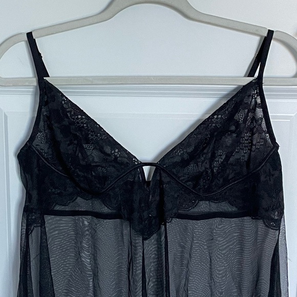 New! Victoria’s Secret Black Lace Sheer Lingerie Slip Dress XL  - 47402 - Picture 2 of 12